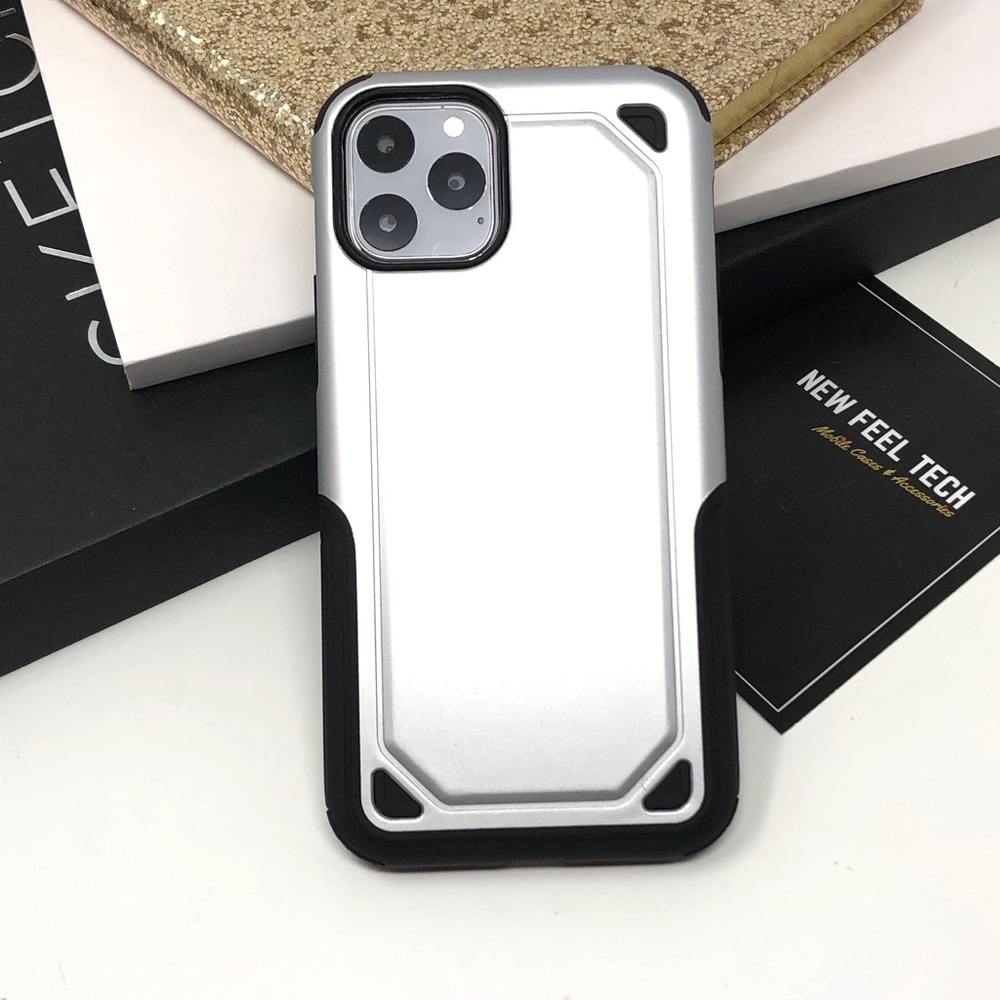 iPhone Silver Hybrid Armor case